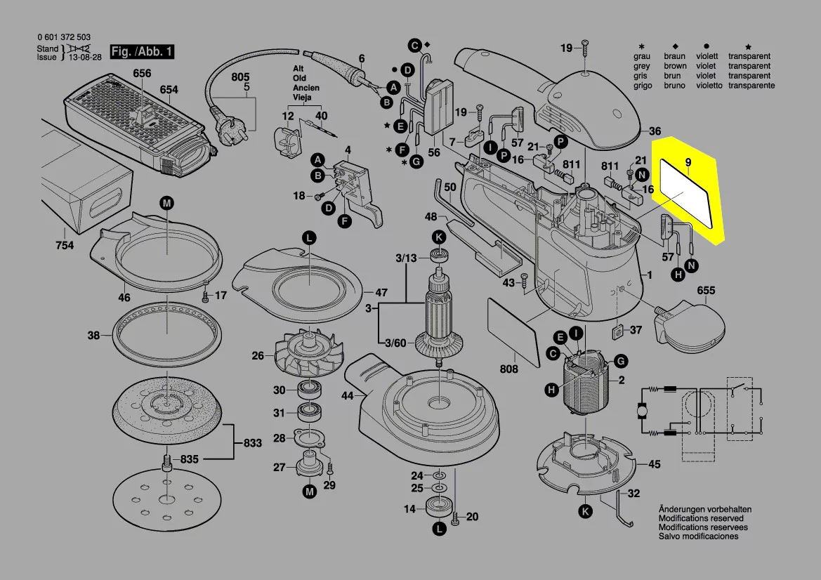 étiquette Bosch réf. 2 601 116 495